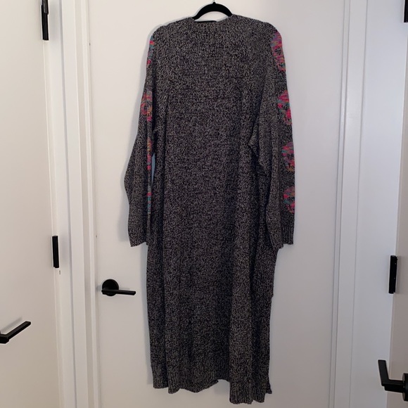 Torrid Lovesick Colorful Skull Print Raglan Duster Sweater - Picture 9 of 9